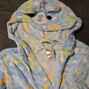 Squishmallows Blue and Yellow Kids Pajama Robe